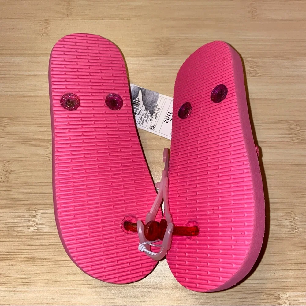 Cat & Jack Girls size 12 sneakers & Flip Flops NWT shoe bundle